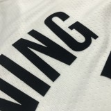 NBA Men 75th Anniversary Brooklyn Nets White #11 IRVING Jersey High Quality Name and Number Print