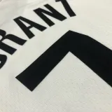 NBA Men 75th Anniversary Brooklyn Nets White #7 DURANT Jersey High Quality Name and Number Print