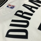NBA Men 75th Anniversary Brooklyn Nets White #7 DURANT Jersey High Quality Name and Number Print