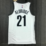NBA Men 75th Anniversary Brooklyn Nets White #21 ALDRIDGE Jersey High Quality Name and Number Print