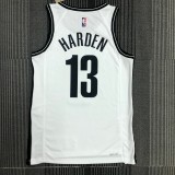 NBA Men 75th Anniversary Brooklyn Nets White #13 HARDEN Jersey High Quality Name and Number Print