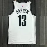 NBA Men 75th Anniversary Brooklyn Nets White #13 HARDEN Jersey High Quality Name and Number Print