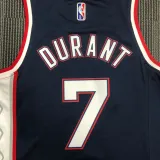NBA Season 2022 75th Anniversary Brooklyn Nets Black #7 DURANT Jersey High Quality Name and Number Print
