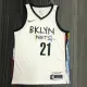 NBA Men Season 2021 Brooklyn Nets White City #21 ALDRIDGE Jersey High Quality Name and Number Print