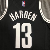 NBA Men 75th Anniversary Brooklyn Nets Black #13 HARDEN Jersey High Quality Name and Number Print