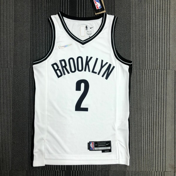 NBA Men 75th Anniversary Brooklyn Nets White #2 GRIFFIN Jersey High Quality Name and Number Print