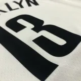 NBA Men 75th Anniversary Brooklyn Nets White #13 HARDEN Jersey High Quality Name and Number Print