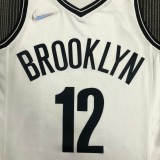 NBA Men 75th Anniversary Brooklyn Nets White #12 HARRIS Jersey High Quality Name and Number Print