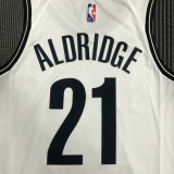 NBA Men 75th Anniversary Brooklyn Nets White #21 ALDRIDGE Jersey High Quality Name and Number Print
