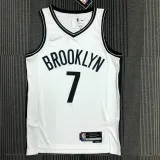 NBA Men 75th Anniversary Brooklyn Nets White #7 DURANT Jersey High Quality Name and Number Print