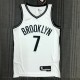 NBA Men 75th Anniversary Brooklyn Nets White #7 DURANT Jersey High Quality Name and Number Print
