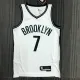 NBA Men 75th Anniversary Brooklyn Nets White #7 DURANT Jersey High Quality Name and Number Print