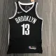 NBA Men 75th Anniversary Brooklyn Nets Black #13 HARDEN Jersey High Quality Name and Number Print