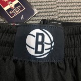 NBA Men 75th Anniversary Brooklyn Nets Black Pant High Quality Name and Number Print