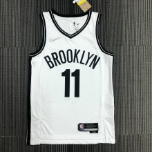 NBA Men 75th Anniversary Brooklyn Nets White #11 IRVING Jersey High Quality Name and Number Print