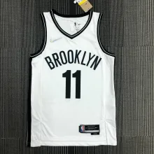 NBA Men 75th Anniversary Brooklyn Nets White #11 IRVING Jersey High Quality Name and Number Print