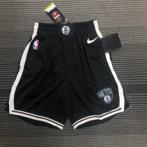 NBA Men 75th Anniversary Brooklyn Nets Black Pant High Quality Name and Number Print