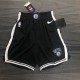 NBA Men 75th Anniversary Brooklyn Nets Black Pant High Quality Name and Number Print