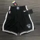 NBA Men 75th Anniversary Brooklyn Nets Black Pant High Quality Name and Number Print