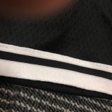NBA Men 75th Anniversary Brooklyn Nets Black Pant High Quality Name and Number Print