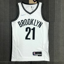 NBA Men 75th Anniversary Brooklyn Nets White #21 ALDRIDGE Jersey High Quality Name and Number Print