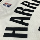 NBA Men 75th Anniversary Brooklyn Nets White #12 HARRIS Jersey High Quality Name and Number Print