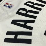 NBA Men 75th Anniversary Brooklyn Nets White #12 HARRIS Jersey High Quality Name and Number Print