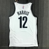 NBA Men 75th Anniversary Brooklyn Nets White #12 HARRIS Jersey High Quality Name and Number Print