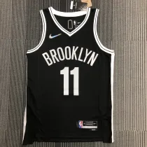 NBA Men 75th Anniversary Brooklyn Nets Black #11 IRVING Jersey High Quality Name and Number Print