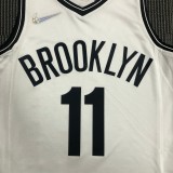 NBA Men 75th Anniversary Brooklyn Nets White #11 IRVING Jersey High Quality Name and Number Print