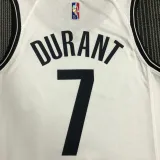 NBA Men 75th Anniversary Brooklyn Nets White #7 DURANT Jersey High Quality Name and Number Print