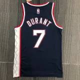 NBA Season 2022 75th Anniversary Brooklyn Nets Black #7 DURANT Jersey High Quality Name and Number Print