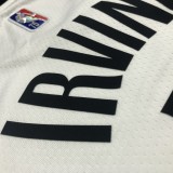NBA Men 75th Anniversary Brooklyn Nets White #11 IRVING Jersey High Quality Name and Number Print