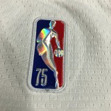 NBA Men 75th Anniversary Brooklyn Nets White #11 IRVING Jersey High Quality Name and Number Print