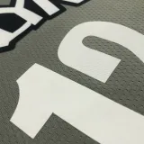 NBA Men Brooklyn Nets Grey with Jordan Logo #12 HARRIS Jersey High Quality Name and Number Print