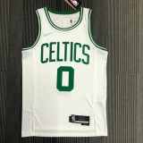 NBA 75th Anniversary Boston Celtics White #0 TATUM Jersey High Quality Name and Number Print
