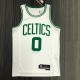 NBA 75th Anniversary Boston Celtics White #0 TATUM Jersey High Quality Name and Number Print