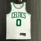 NBA 75th Anniversary Boston Celtics White #0 TATUM Jersey High Quality Name and Number Print