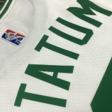 NBA 75th Anniversary Boston Celtics White #0 TATUM Jersey High Quality Name and Number Print