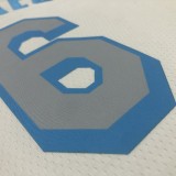 NBA Season 2021 Los Angeles Lakers White Retro #6 JAMES Round Neck Jersey High Quality Name and Number Print