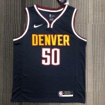 NBA Men Denver Nuggets Dark Blue #50 GORDON Jersey High Quality Name and Number Print