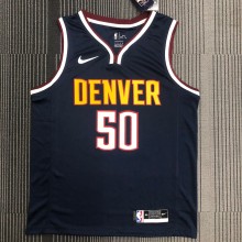 NBA Men Denver Nuggets Dark Blue #50 GORDON Jersey High Quality Name and Number Print