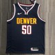 NBA Men Denver Nuggets Dark Blue #50 GORDON Jersey High Quality Name and Number Print