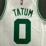 NBA 75th Anniversary Boston Celtics White #0 TATUM Jersey High Quality Name and Number Print
