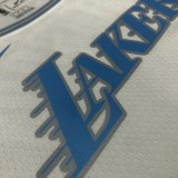 NBA Season 2021 Los Angeles Lakers White Retro #0 WESTBROOK Round Neck Jersey High Quality Name and Number Print