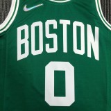 NBA 75th Anniversary Boston Celtics Green #0 TATUM Jersey High Quality Name and Number Print