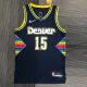 NBA Men Season 2022 Denver Nuggets Dark Blue #15 JOKIC Jersey High Quality Name and Number Print