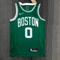 NBA 75th Anniversary Boston Celtics Green #0 TATUM Jersey High Quality Name and Number Print