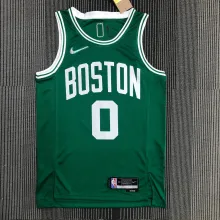 NBA 75th Anniversary Boston Celtics Green #0 TATUM Jersey High Quality Name and Number Print