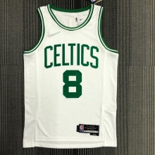NBA 75th Anniversary Boston Celtics White #8 WALKER Jersey High Quality Name and Number Print